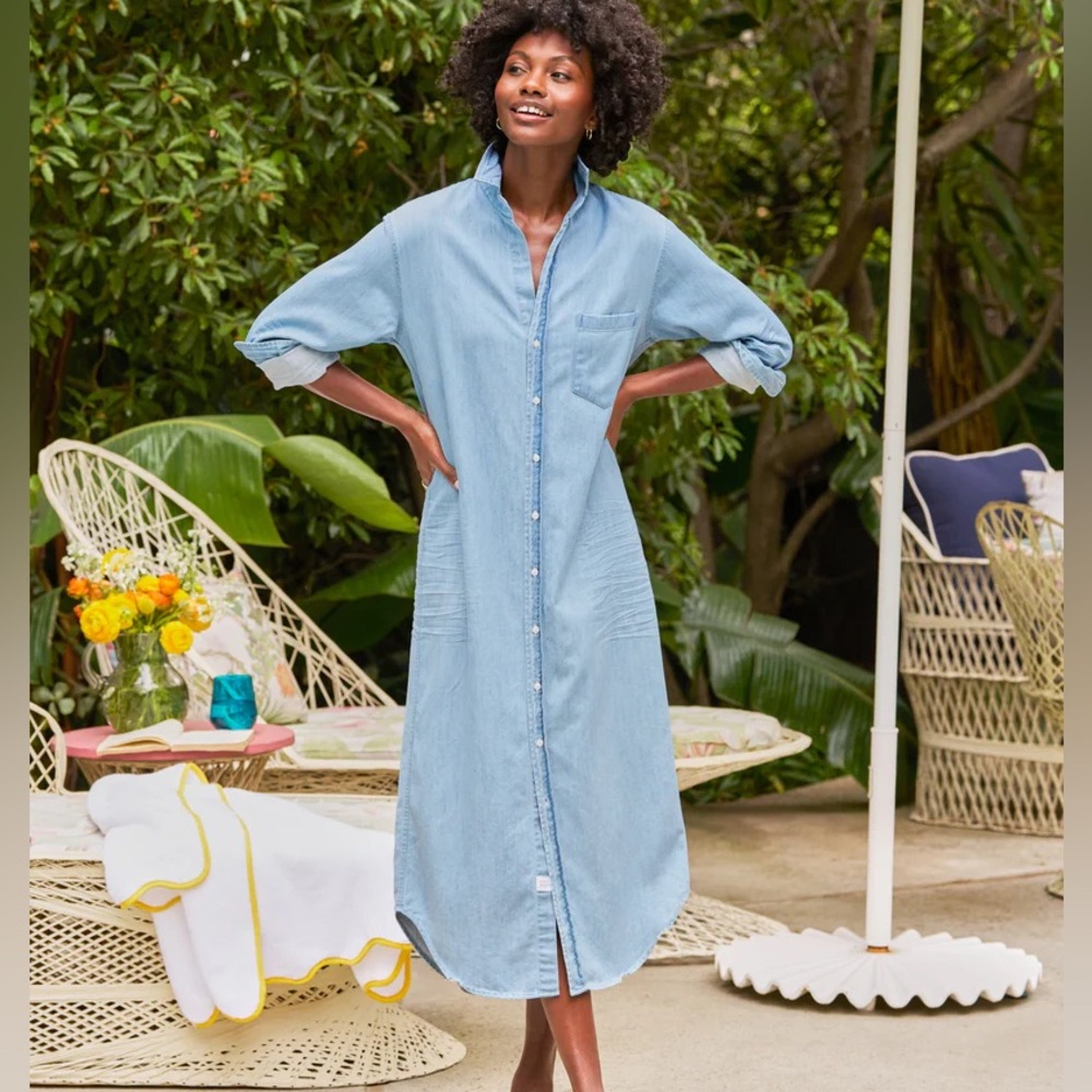 Frank & Eileen Rory denim maxi dress